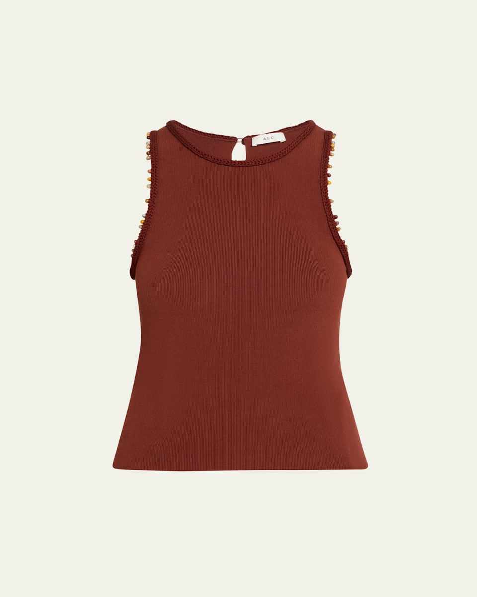 Nelly Bead-Trim Tank Top